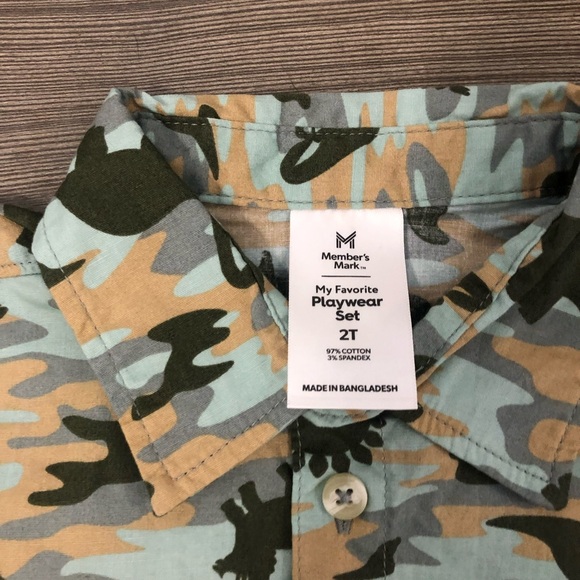 Kids' Camo and Graphic Hoodie Outfit Set - Picture 5 of 9